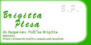 brigitta plesa business card